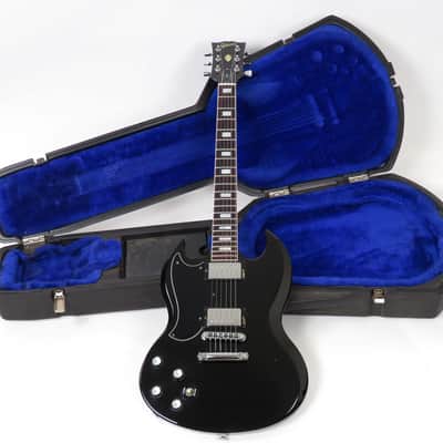 1985 Gibson SG Standard Left Handed - Black Finish - Original Case Lefty SG image 2