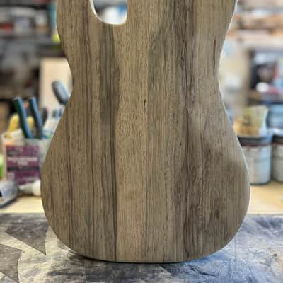 Madlad Instruments Exotic Black Limba PJ-Route Precision Bass PBass Body (sourced and made with pride in north Texas) - Unfinished image 2