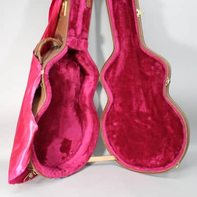 90s/00s Gibson 335 Semi Hollow Case Brown/Pink image 4