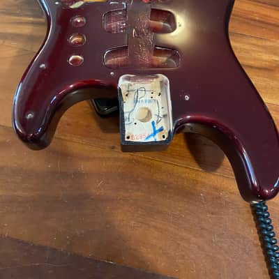 Fender MIM Standard Strat Midnight Wine Burgundy US Spec 2 7/32 Stratocaster Body image 3