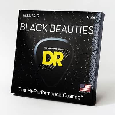 DR BKE-9/46 Extra Life Black Beauties Coated Guitar Strings 9-46 image 2