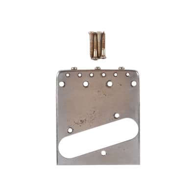 GuitarSlinger Tele Bridge Aged Brass Saddles Modern image 1