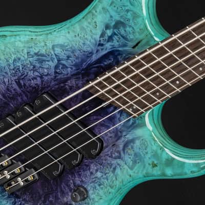 Dingwall Z3 5 Custom Shop - Purple to Turquoise Reverseburst image 11