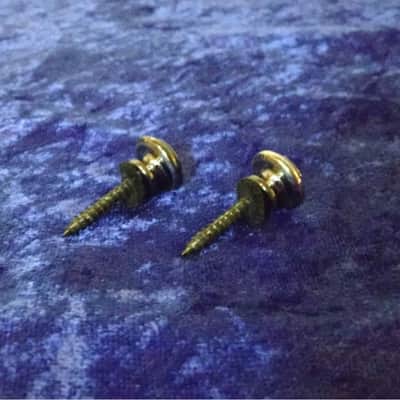 Allparts strap buttons black chrome image 2