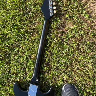Vintage Harmony H804 Electric Guitar – Black – Ready to Play image 6