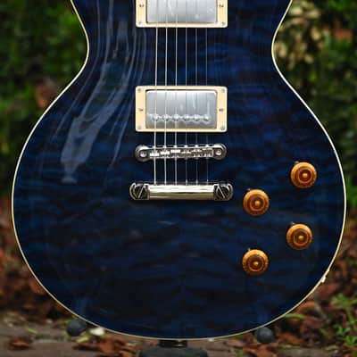 Tokai LS-101Q IB - Quilt Indigo Blue | Reverb Canada