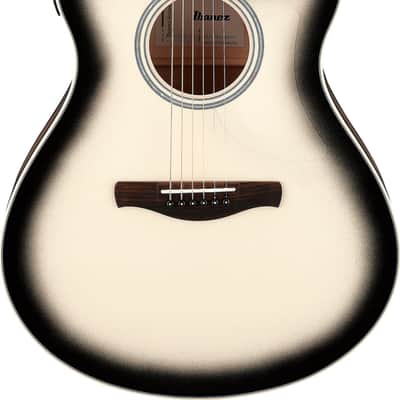 Ibanez AAM370M1CE Grand Auditorium Acoustic-Electric Guitar, Solid Spruce Top, Transparent Panda Burst image 1