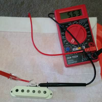 FENDER STRATOCASTER PICKUP 1979 Grey Bottom, meter read 5.63 image 2