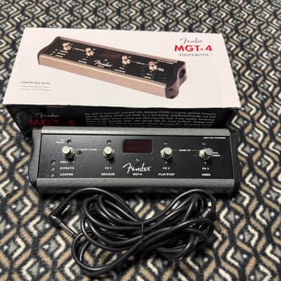 Fender 099-4071-000 MGT-4 Mustang GT 4-Button Footswitch with 1/4" Jack 2010s - Black/Silver image 1