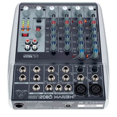 Behringer Xenyx Q802USB 8-Input Mixer with USB | Reverb