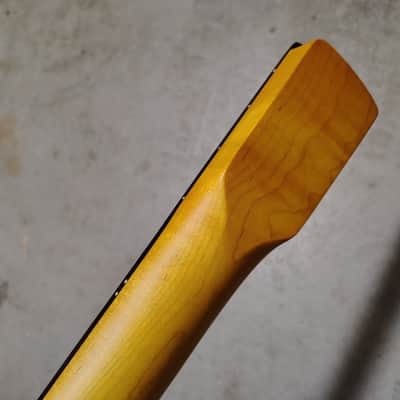 Tinted Flame Maple Strat Neck fits fender Stratocaster body 22 frets image 10