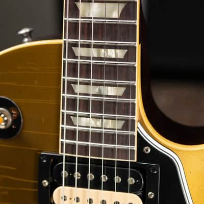 Gibson Custom Shop Limited Edition 1957 Les Paul Reissue Murphy Lab Electric Guitar - Goldtop Dark Back Light Aged with Hardshell Case image 11