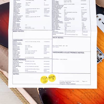 Fender Custom Shop 1952 Telecaster Heavy Relic Big U Neck Sunburst w/ '51 Nocaster Pickups image 14