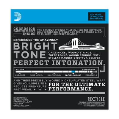 D'Addario E-Guit.Strings EXL120-8 09-65 Nickel Wound 8-String - Electric Guitar Strings image 2