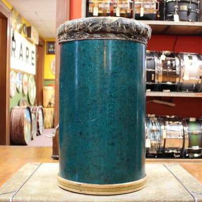 1950s Slingerland 23x14 Drum Throne in Sparkling Aqua image 2