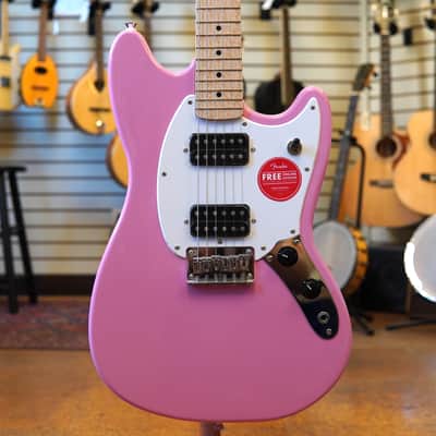 Squier Sonic Mustang HH Electric Guitar Flash Pink image 1