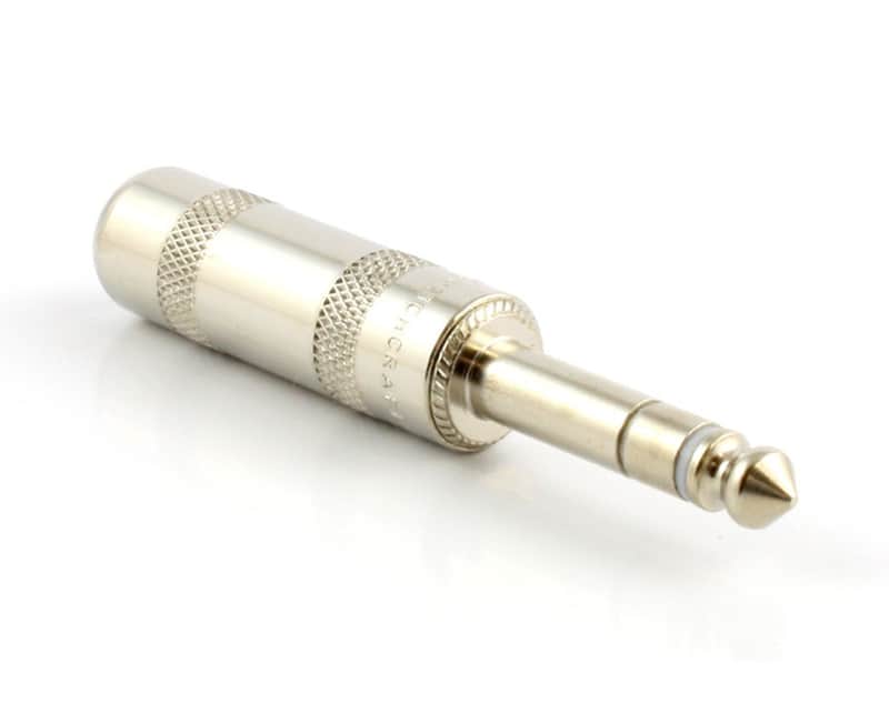 Switchcraft 297 Stereo TRS Male 1/4" Inch Plug, Nickel Finish image 1