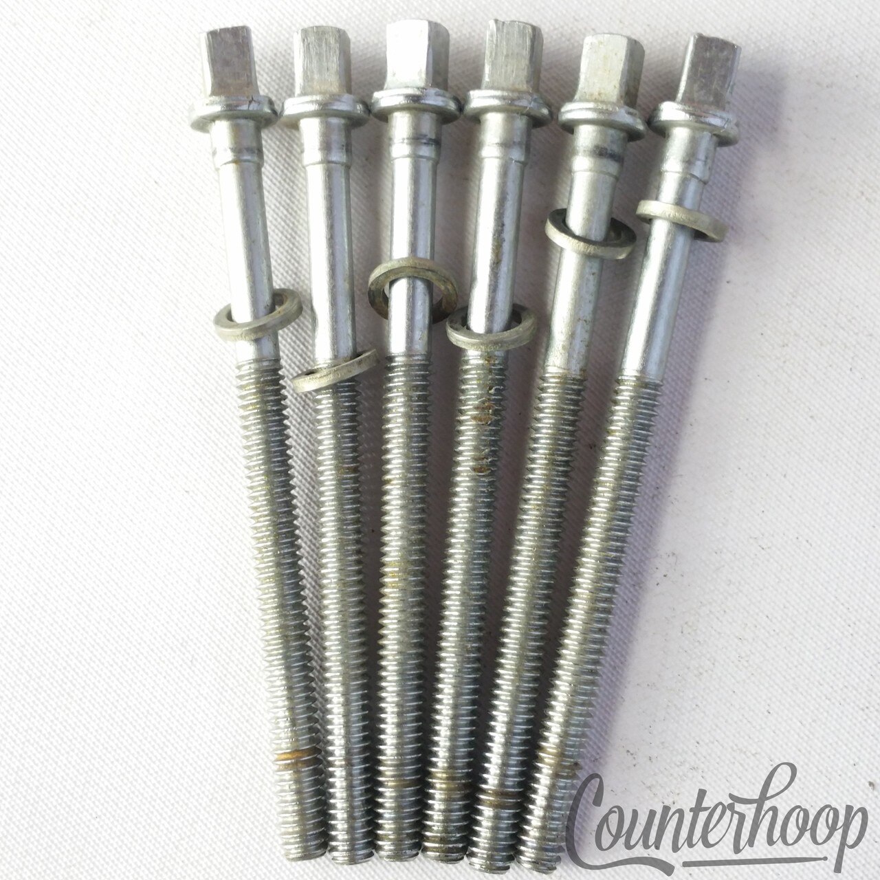 Rogers 6x Tension T-Rods 3" Floor Tom Drum Chrome Cleveland USA Vintage 50s-60s — main photograph