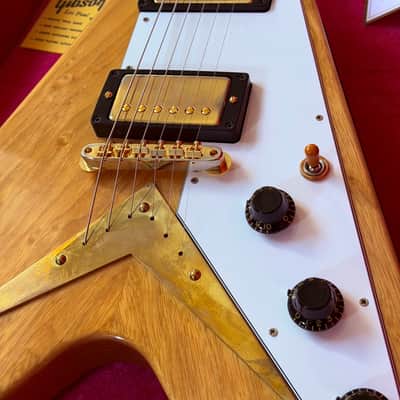 Gibson Flying V Korina '58 Reissue 2024 - Birdseye image 2