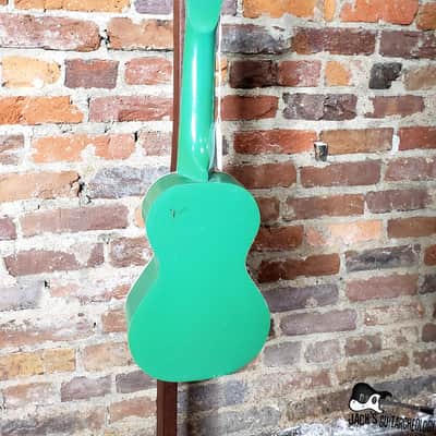 Harmony "Island Stencil" American Made RARE Soprano Ukelele (1950s, Green) image 16