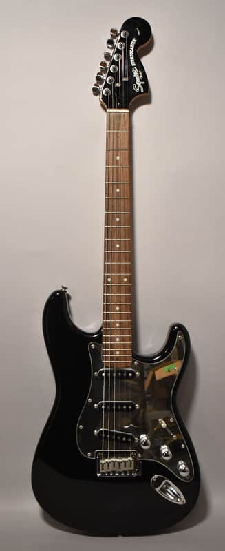 2004 Squier Stratocaster Special Edition SSS Black Finish image 1