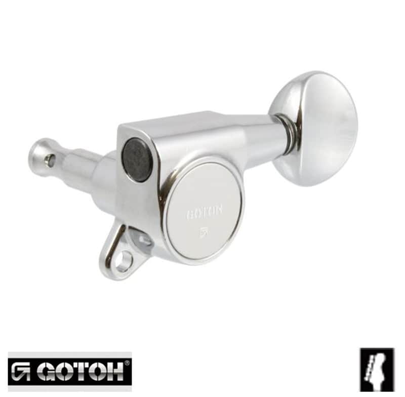 NEW - Gotoh Chrome Sealed 6 Inline Mini Tuners for Strat/TeleĀ® Guitar TK-0760-010 image 1