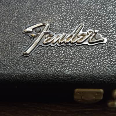 Vintage Fender Precision/Jazz Bass Hardcase 60's 70's- Black/Orange image 4