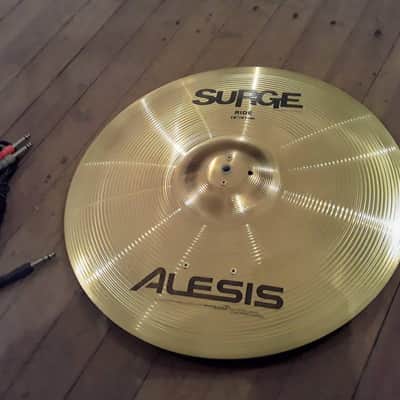 ALESIS SURGE 16" Metal Electronic Ride Cymbal & Cable - Very Clean & Works Great ! image 2