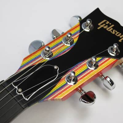2013 Gibson Les Paul Zoot Suit Electric Guitar, Rainbow image 12