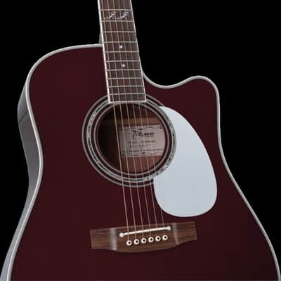 Takamine JJ325SRC John Jorgenson Signature Cutaway 6 String RH Acoustic Electric Guitar with Semi-Hard Case - Gloss Red Stain Finish image 2