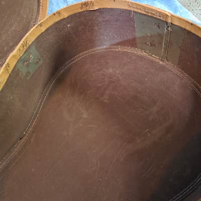 Vintage RARE 1952 Harmony Made Cowboy and Indians Scene Cowboy Guitar Acoustic Guitar Case image 9