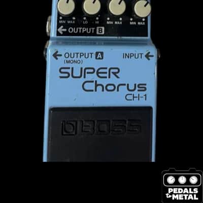 Boss CH-1 Super Chorus (Dark Gray Label) 2001 - Present - Blue - X18436 image 2