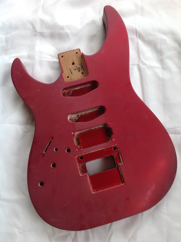 1987 Kramer Pacer Custom II Guitar body - Left Handed - Red image 1