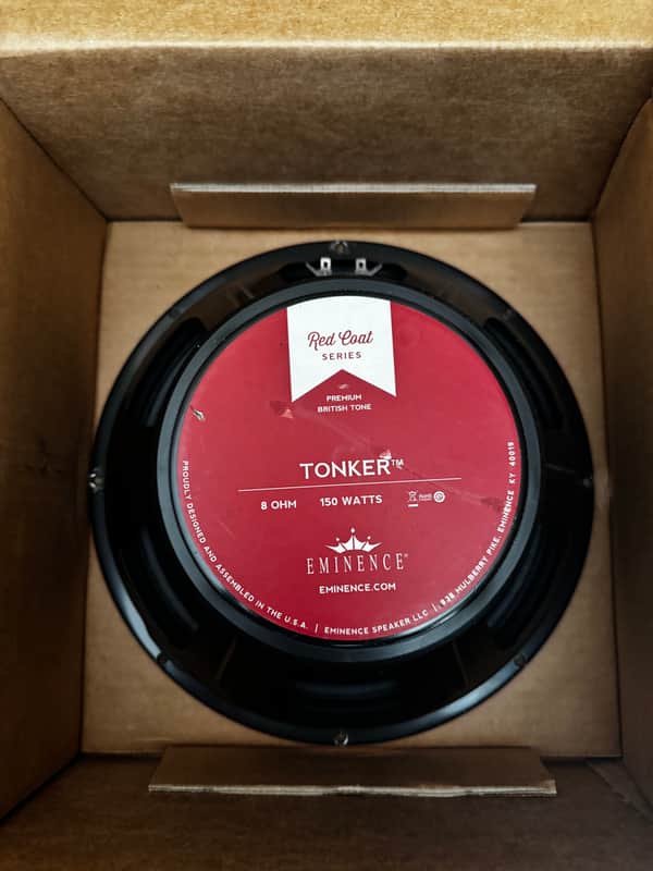Eminence Red Coat The Tonker 12" 150w 8 Ohm Speaker 2010s - Black/Red image 1