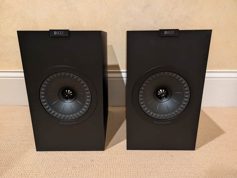 KEF Q350 Bookshelf Speakers - Satin Black (Pair) - Showroom Demo w/ Box image 1