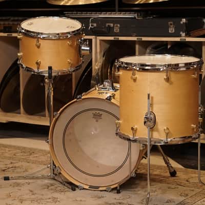 Canopus 12/14/18" RFM Maple Drum Set - Natural Oil image 15
