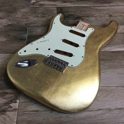 Made to Order - FRANCHIN Mercury guitar body Glossy METALLIC LEAF (Gold/Silver/Copper) Basswood Poplar Stratocaster-Strat-S-Style Made in Italy image 11