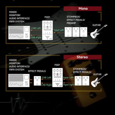 FLAMMA FS07 Stereo Simulation Pedal Electric Guitar Simulator Effects Pedal with 7 User Preset Slots Support IR Loading Software Editing image 3