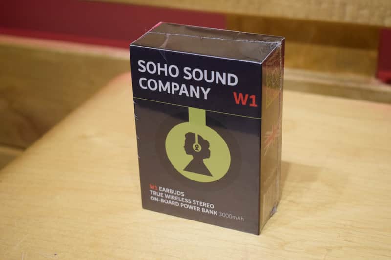 Soho W1 Bluetooth headphones in ear buds wireless, black image 1
