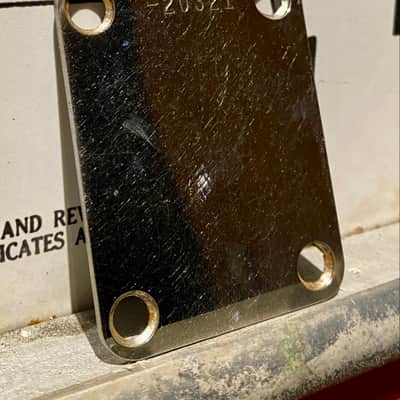 Circa 1957 Fender Stratocaster or Precision Bass guitar neck plate image 1