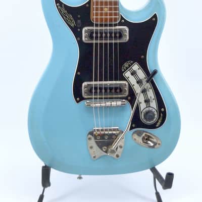 Hagstrom H II 1960s - Blue  (De Luxe II / F-200) image 2