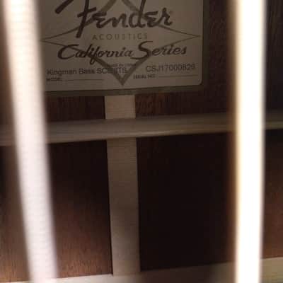Fender Kingman California Series SCE Acoustic‑Electric Bass Sunburst image 3
