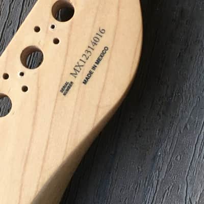 2013 Genuine Fender Lefty Standard Telecaster Neck Tele Amber Naturally Tinted image 15