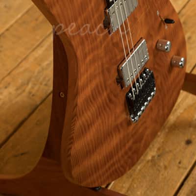 Mayones Duvell Elite 6 - Ebony - Curly Redwood image 6