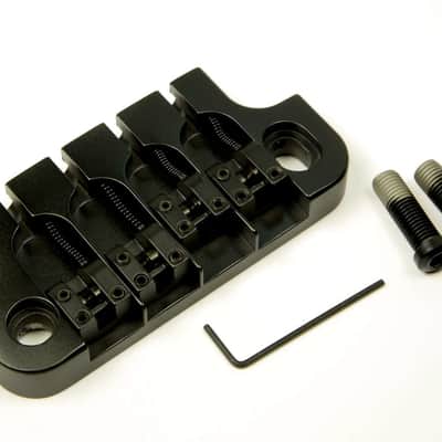 Hipshot Supertone 4-string Bass Bridge Gibson 2 point Black 5G410B image 1