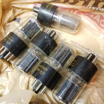 RCA ONE (1) 6SN7GTB AT1000 TESTED Vacuum Tube T10 orange ink dual triode 1960-1964 image 3