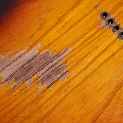 Fender Custom Shop 1958 telecaster LTD Heavy Relic Chocolate 3 Tonesunburst image 20
