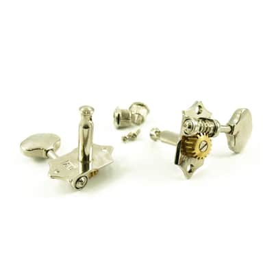 Sta-Tite Tuners 3 Per Side Vertical 18:1 Gear Ratio Tuning Machines-Nickel image 1