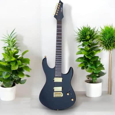 Burny Les Paul Custom P-90 Black Japan | Reverb