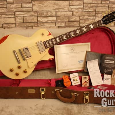 Gibson Les Paul Standard 58 Aged White over Sunburst 2017 image 3
